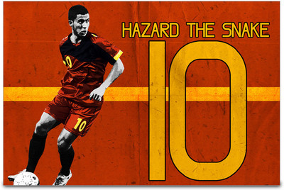 53% OFF on ShopMantra Eden Belgium Football Poster Paper Print