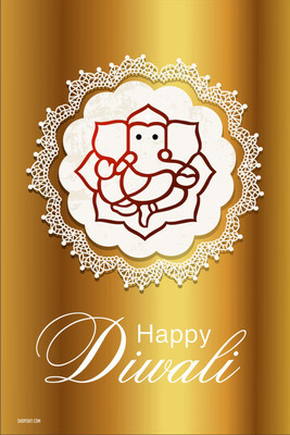 16% OFF on Poster - Diwali It's Again The Day Of Diwali, Paper Print