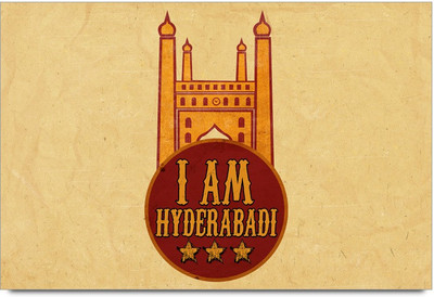 53% OFF on I Am Hyderabadi Laminated Poster Paper Print