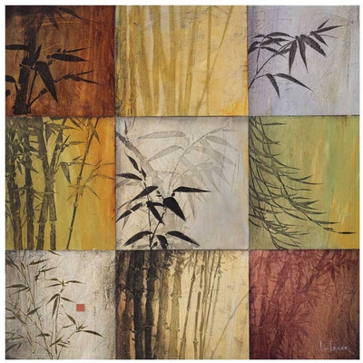 Montage - Bamboo Nine Patch II Fine Art Print