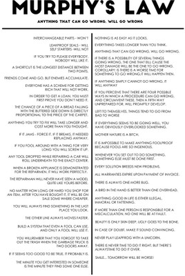 71% OFF on Artmagik Murphys Law Poster Fine Art Print