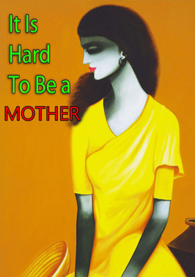 47% OFF on Hard To Be A Mother Fine Art Print
