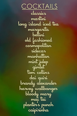 37% OFF on Cocktails On The House Paper Print