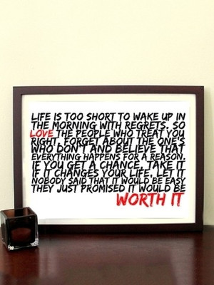 70% OFF on Worth It 3D Poster