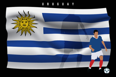 8% OFF on Uruguay FIFA Flag Photographic Paper