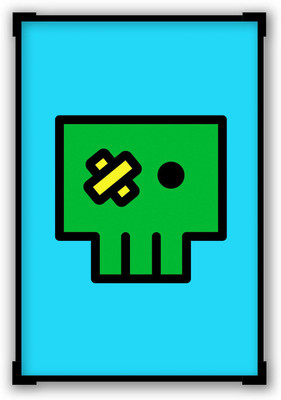 50% OFF on Patched Skull Minimalist Framed Poster Paper Print 50% OFF on Patched Skull Minimalist Framed Poster Paper Print