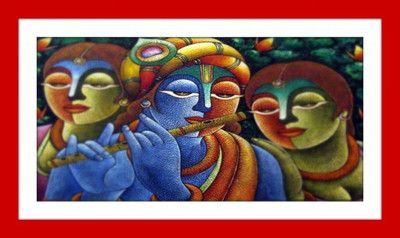 33% OFF on Krishna Painting Fine Art Print