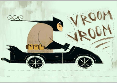 37% OFF on Vroom Poster (18 x 12 Inches) by Shopkeeda Paper Print