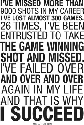 40% OFF on Michael Jordan - I Succeed Paper Print