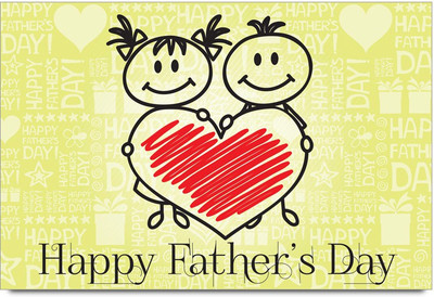 58% OFF on Happy Father's Day -SMFP00002207 Laminated Poster Paper Print
