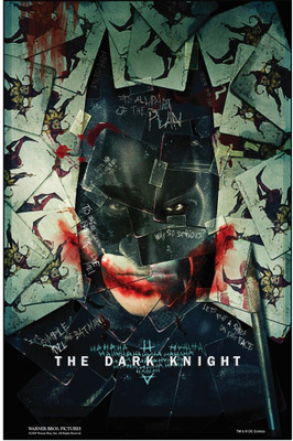 75% OFF on Artmagik The Dark Knight Poster Fine Art Print