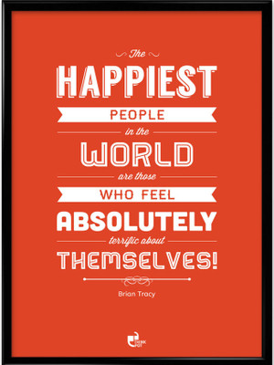 The Happiest People - Brian Tracy Framed Photographic Paper The Happiest People - Brian Tracy Framed Photographic Paper