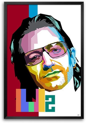 74% OFF on Bono U2 Colourful Fp00004721 Framed Photographic Paper