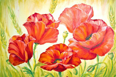 69% OFF on Floral Painting Canvas Art