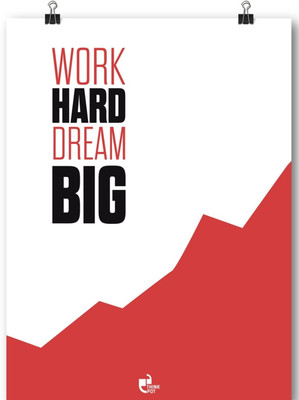 40% OFF on Work Hard Dream Paper Print 40% OFF on Work Hard Dream Paper Print