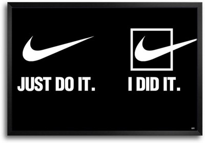 74% OFF on Nike Quotes Fp00003836 Framed Photographic Paper