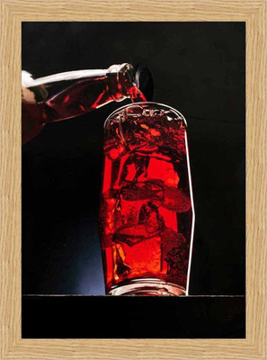 55% OFF on Soft Drink pouring Framed Poster Fine Art Print