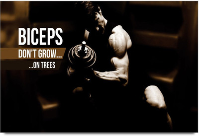 34% OFF on Amy Cool Bodybuilding Motivation Biceps Don,t Grow On Trees quote 3D Poster