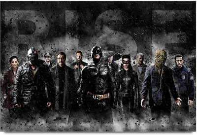 53% OFF on The Dark Knight Rises Poster Paper Print