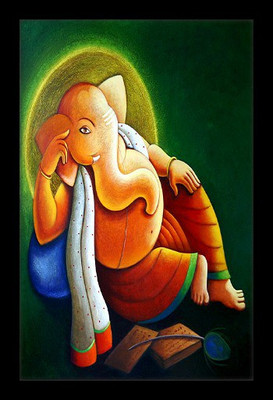 37% OFF on Abstract Ganesha Fine Art Print