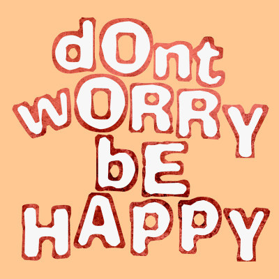 6% OFF on Don’t Worry be Happy Paper Print