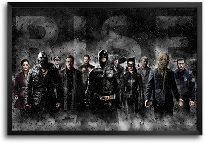 46% OFF on ShopMantra The Dark Knight Rises Laminated Frame Poster Paper Print