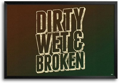 74% OFF on Dirty Wet And Broken Fp00004353 Framed Photographic Paper