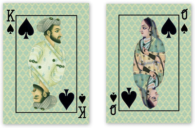 60% OFF on King and Queen of spade pair Fine Art Print