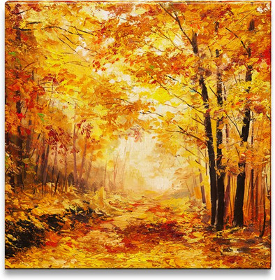 40% OFF on Colorful Autumn Forest Canvas Art