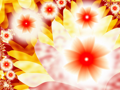 50% OFF on Fractal flowers Paper Print