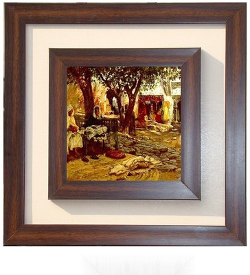 29% OFF on Lila Painting DVL- S-1016 With Wooden Frame Canvas Art