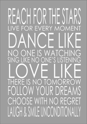 47% OFF on Dance And Love Quote Fine Art Print