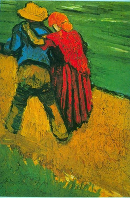 16% OFF on Two Lovers Large by Van Gogh Fine Art Print