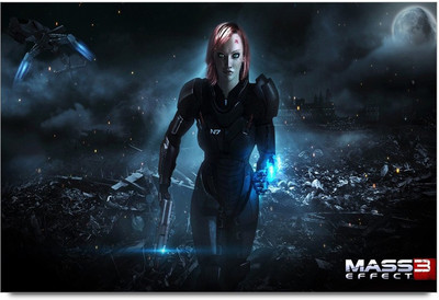 Mass Effect Female Shepard Paper Print Mass Effect Female Shepard Paper Print