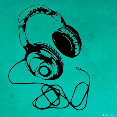 Headphones - Pop Paper Print Headphones - Pop Paper Print