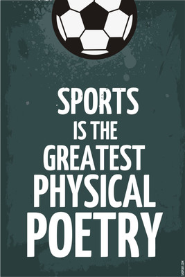 16% OFF on Poster - Sports The Greatest Poetry Paper Print