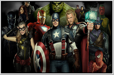 66% OFF on The Avengers Poster Paper Print
