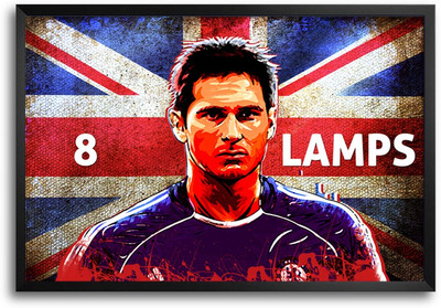46% OFF on Shopmantra Frank Lampard England Football Laminated Frame Poster Paper Print