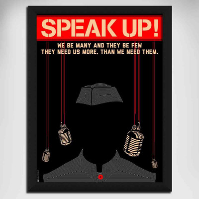 Speak - up Canvas Art