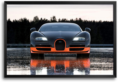 46% OFF on ShopMantra Awesome Car Laminated Frame Poster Paper Print