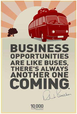 27% OFF on PosterGuy NASSCOM 10000 Startups 'Richard Branson' Inspirational Quote Poster Paper Print