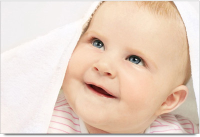 58% OFF on Cute Baby Smile Laminated Poster Paper Print