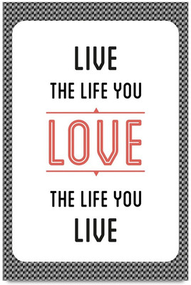 77% OFF on Shoprock Live The Life You Love Quote Photographic Paper