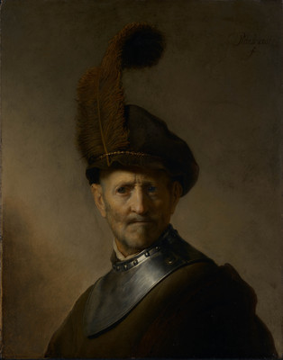 7% OFF on An Old Man In Military Costume By Rembrandt Harmensz. Van Rijn Dutch Fine Art Print
