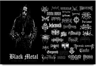 75% OFF on Amy Black Metal 3D Poster