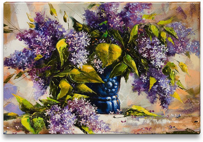 43% OFF on Lilac Bouquet in a Vase Canvas Art 43% OFF on Lilac Bouquet in a Vase Canvas Art