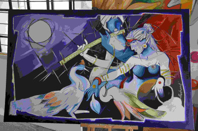 43% OFF on Painting without Frame Canvas Art Krishna-6 Canvas Art