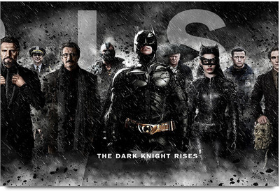 62% OFF on Batman,Catwoman,Knightriders Paper Print 62% OFF on Batman,Catwoman,Knightriders Paper Print