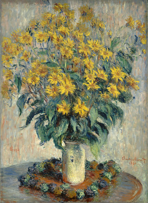 7% OFF on Jerusalem Artichoke Flowers by Claude Monet Fine Art Print 7% OFF on Jerusalem Artichoke Flowers by Claude Monet Fine Art Print