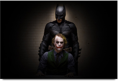 62% OFF on Joker & Batman Paper Print